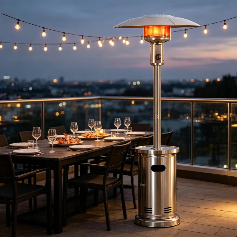 Patio Heater Standing - Airo Fast Heating Umbrella Gas Heater