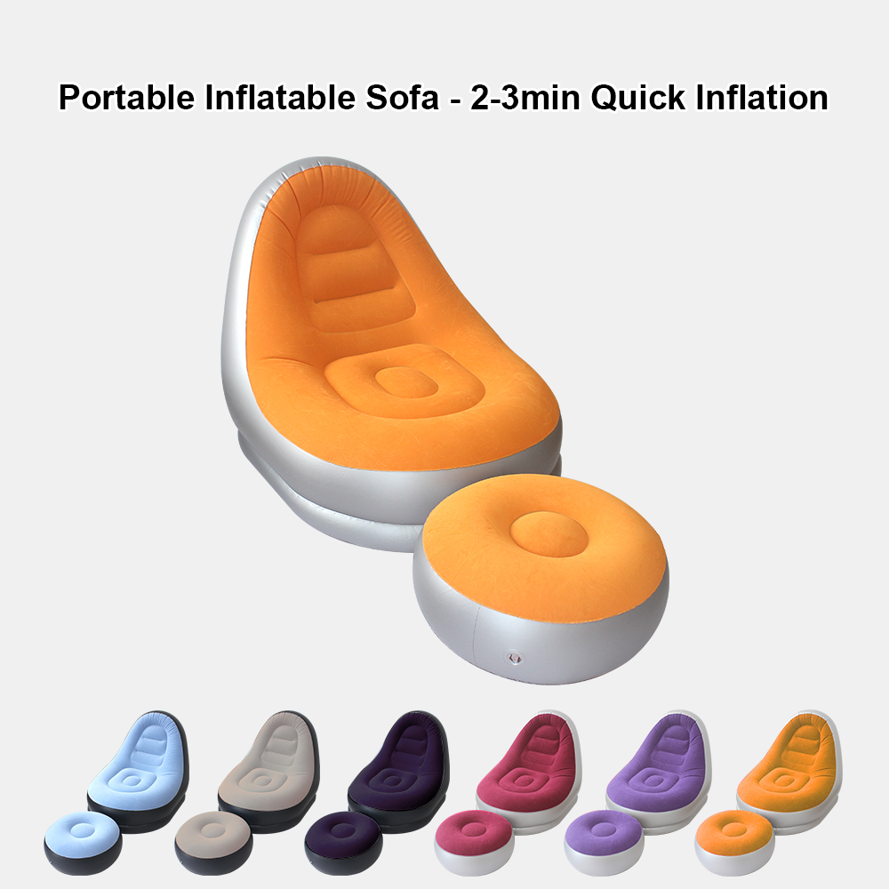 Outdoor Furniture Small - Portable Multicolor Inflatable Air Sofa Set