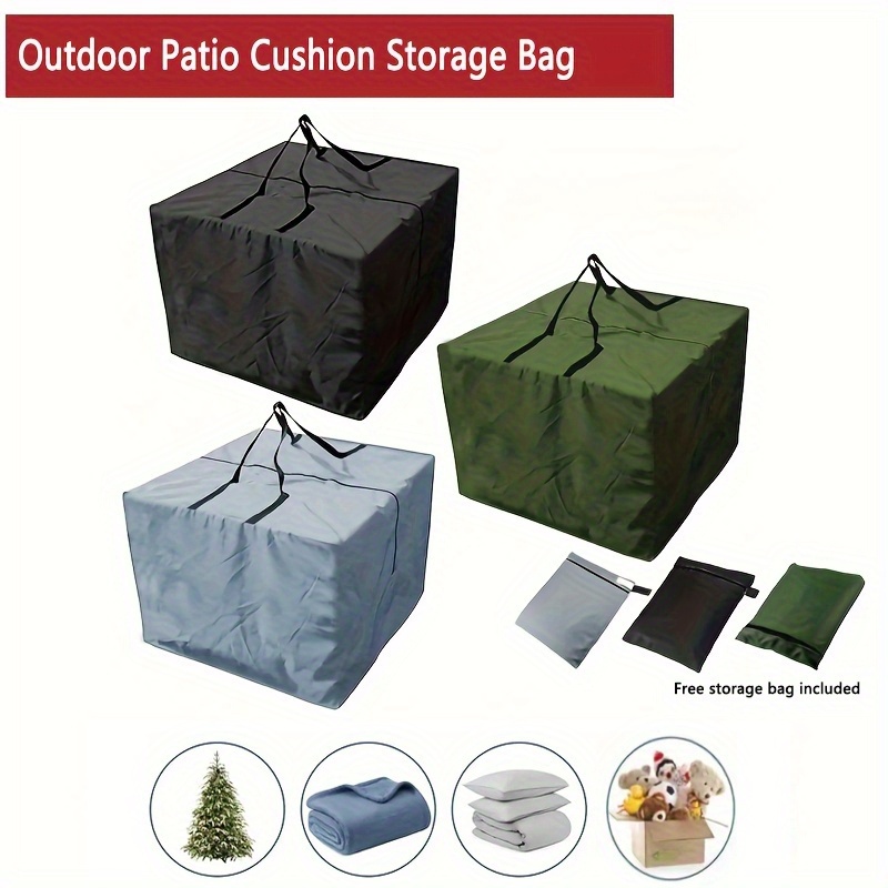 Outdoor Furniture Cushions 24 X 24 - Outdoor Patio Cushion Storage Bag, 32