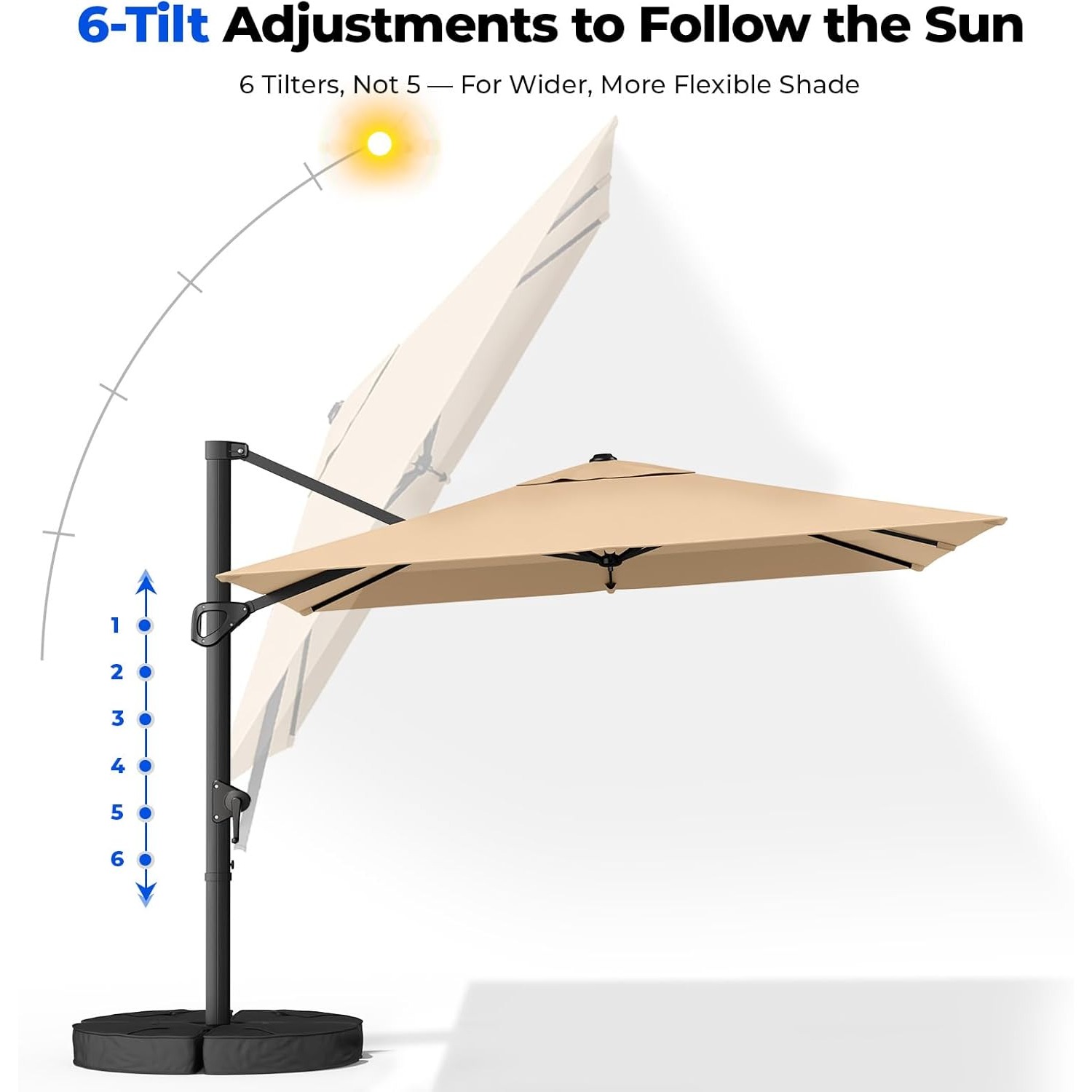 10x10 FT Cantilever Patio Umbr - огляд і ціна Outdoor Furniture With Umbrella