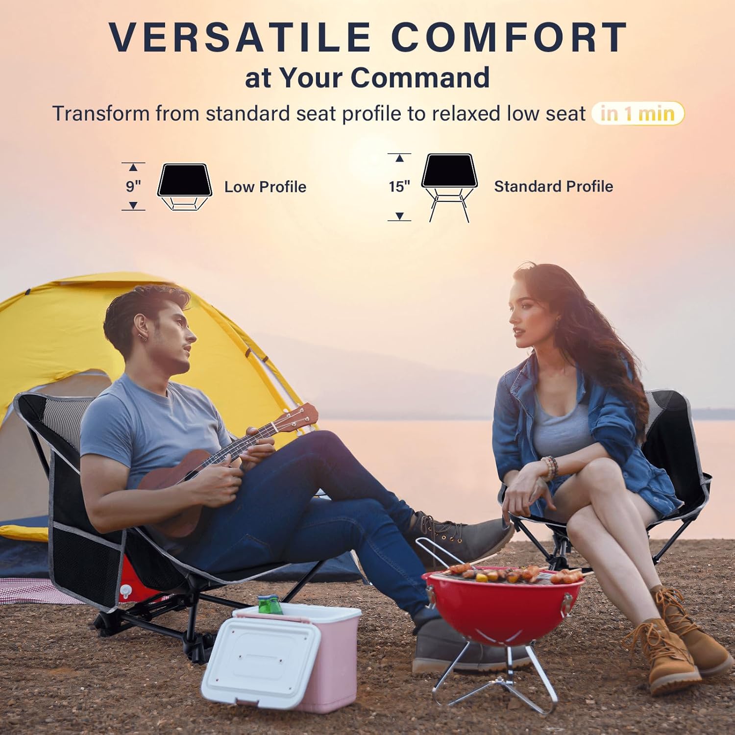Lightweight Camping Chair,Camp - огляд і ціна Outdoor Furniture Recliner Set