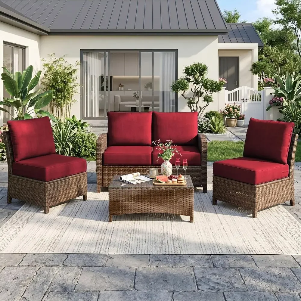 Outdoor Seat Cushion Set - 4 x - огляд і ціна Outdoor Furniture Cushions 24 X 24