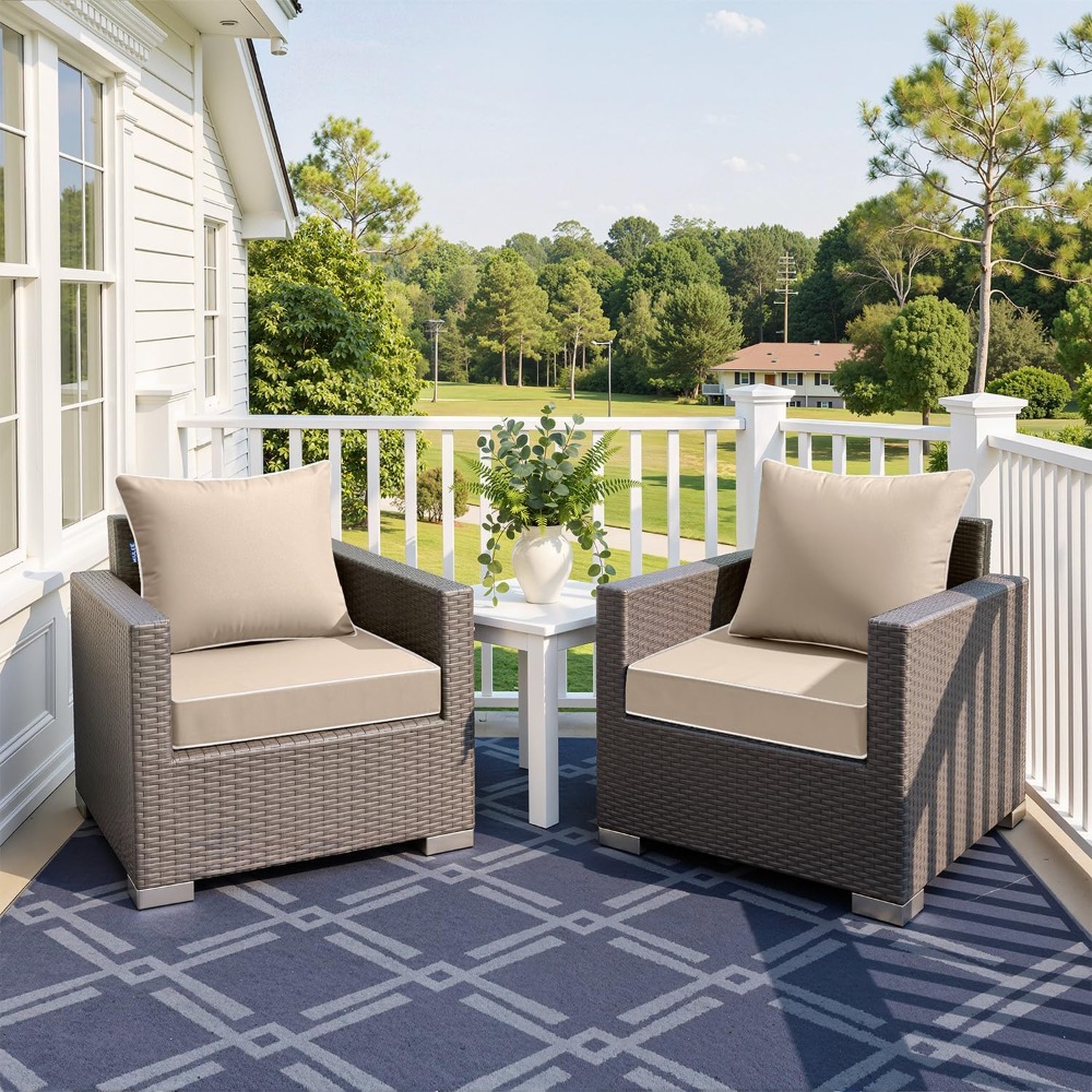 Beige Outdoor Seat Cushion 24x - огляд і ціна Outdoor Furniture Cushions 24 X 24