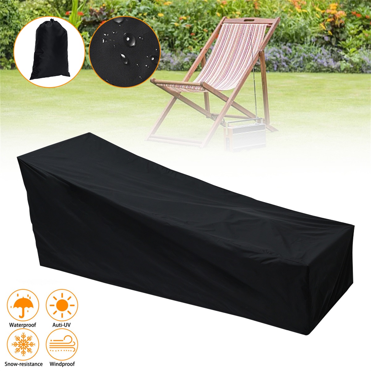 Outdoor Garden Sunbed Cover Su - огляд і ціна Outdoor Furniture Lounge Chair