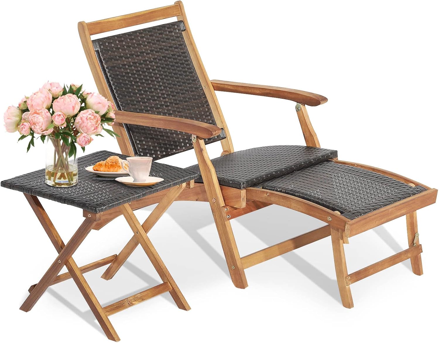 Foldable Outdoor Patio Lounge  - огляд і ціна Outdoor Furniture Recliner Set