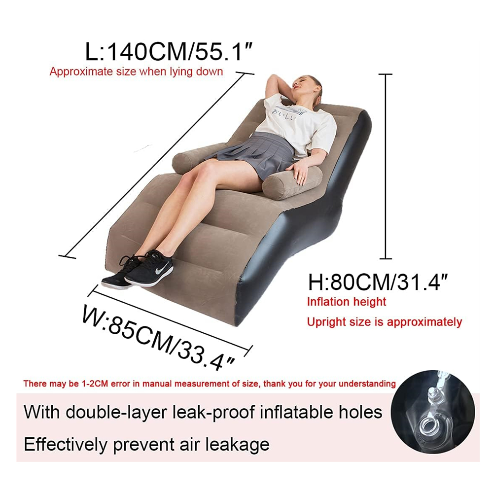 Folding Lazy Sofa,Inflatable L - огляд і ціна Outdoor Furniture Small