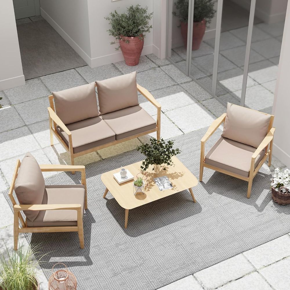 Outdoor Chair Cushions Set of  - огляд і ціна Outdoor Furniture Cushions 24 X 24