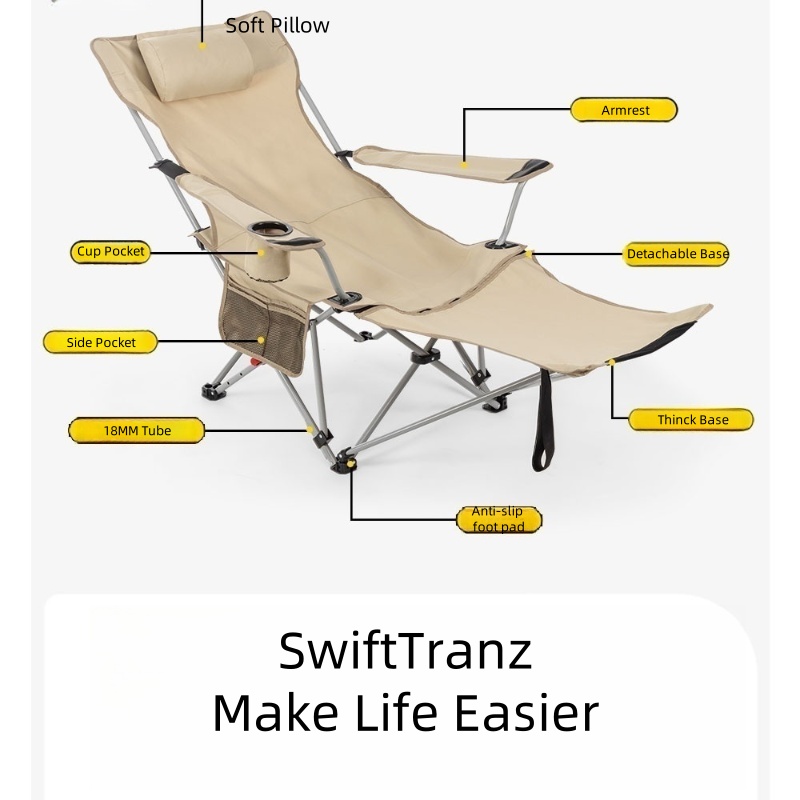SwiftTranz Portable Steel Fold - огляд і ціна Outdoor Furniture Recliner Set