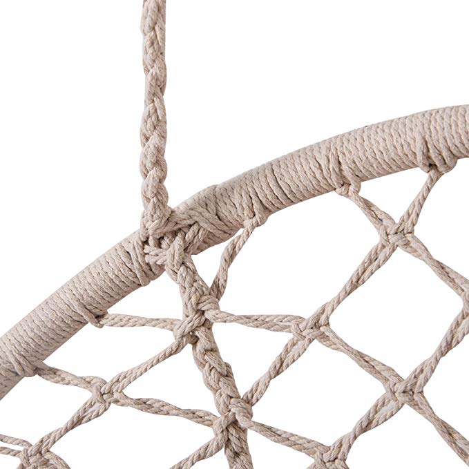 White Hanging Cotton Rope Macr - огляд і ціна Garden Swing Chair