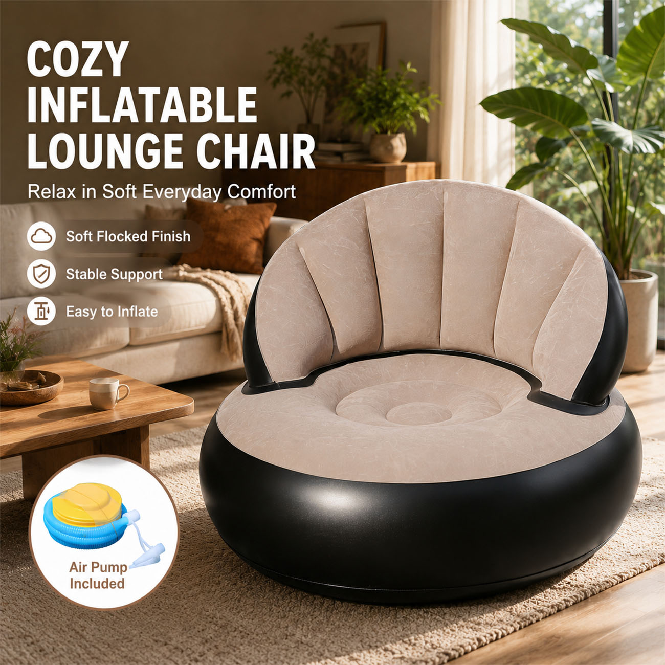 Inflatable Chair for Adults, F - огляд і ціна Outdoor Furniture Small
