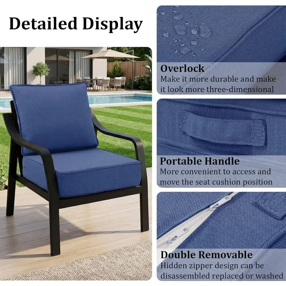 6 Thick Outdoor Chair Cushions - огляд і ціна Outdoor Furniture Cushions 24 X 24