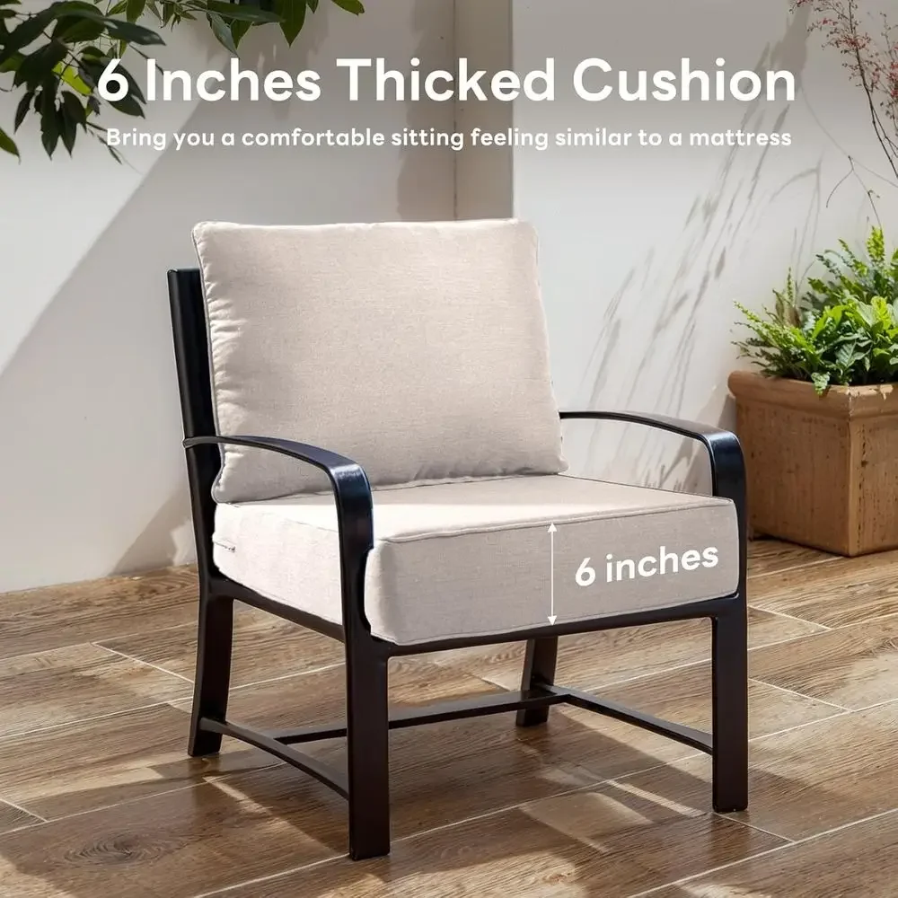 6 Thick Outdoor Chair Cushions - огляд і ціна Outdoor Furniture Cushions 24 X 24
